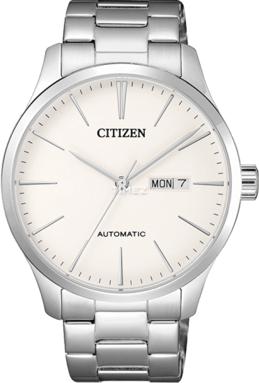 Citizen,Other 40.30mm,40.30mm,Stainless Steel,White,Hardlex,Crystal Glass,NH8350,NH8350-83AB