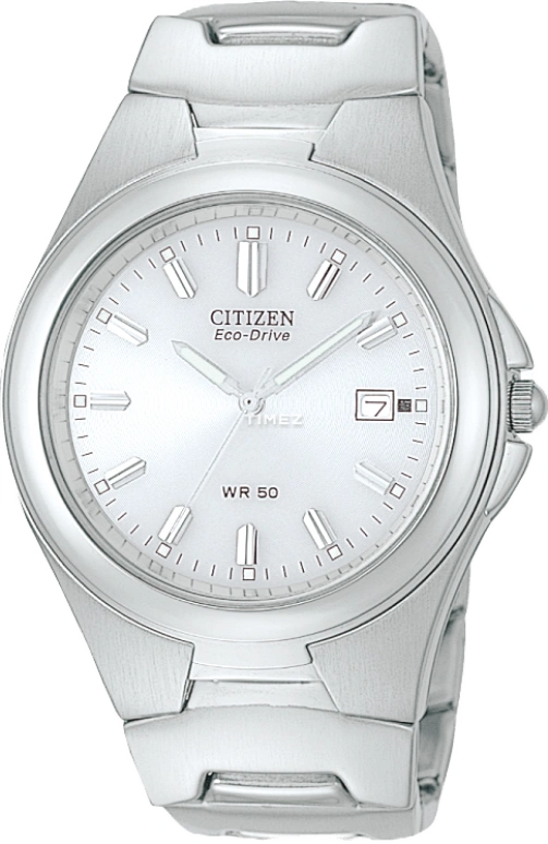 Citizen,Eco-Drive 40mm,40mm,Stainless Steel,White,Hardlex,Crystal Glass,BM0520,BM0520-51H