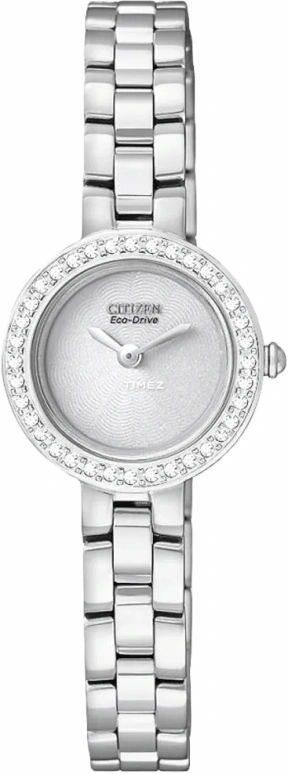Citizen,Quartz 21mm,21mm,Stainless Steel,Silver,Quartz,Sapphire,Crystal Glass,Round,EX1080,EX1080-56A