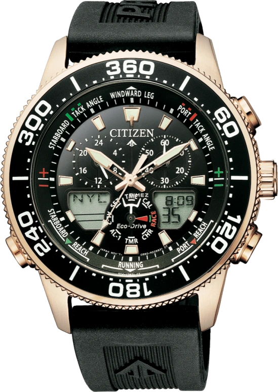 Citizen,Eco-Drive 44mm,44mm,Stainless Steel,Rose Gold,Black,Quartz,In-house Caliber,Sapphire,Crystal Glass,JR4063,JR4063-12E