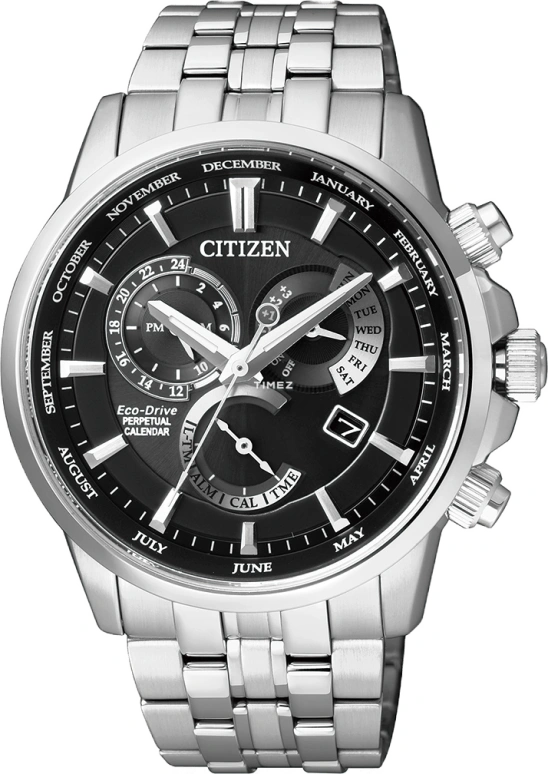 Citizen,Eco-Drive 42mm,42mm,Stainless Steel,Black,Sapphire,BL8141,BL8141-87E