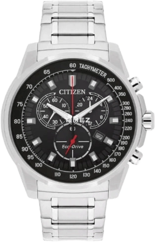 Citizen,Other 44mm,44mm,Stainless Steel,Black,Quartz,AT2370,AT2370-55E