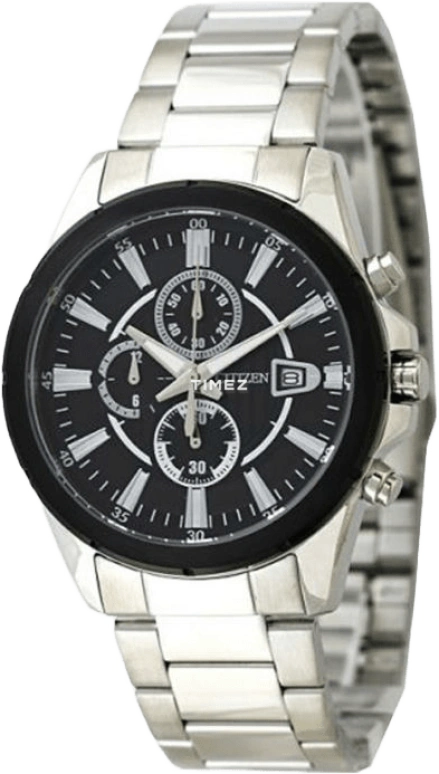 Citizen,Quartz 43mm,43mm,Stainless Steel,Black,Quartz,AN3561,AN3561-59E