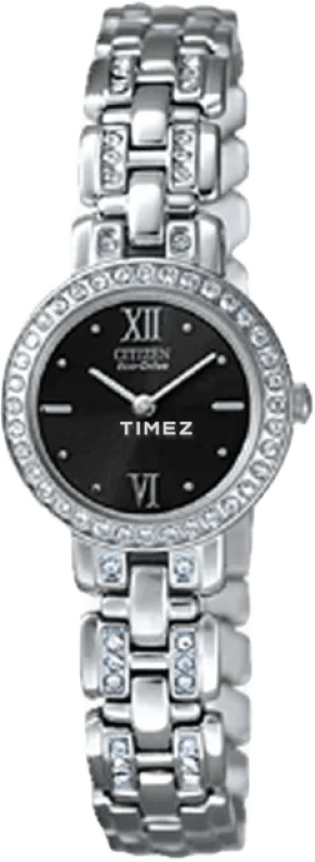 Citizen,Eco-Drive 21mm,21mm,Stainless Steel,Black,Quartz,In-house Caliber,Sapphire,Crystal Glass,EW9145,EW9145-55E