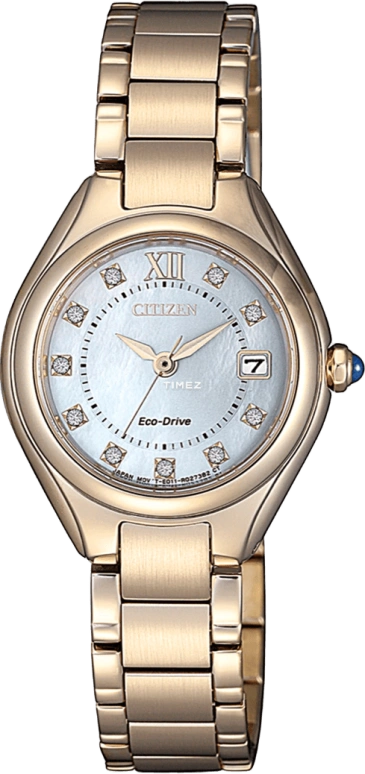 Citizen,Other 26mm,26mm,Stainless Steel,Rose Gold,Quartz,EW2543,EW2543-85D