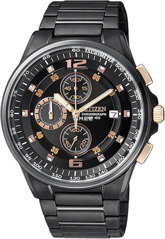 Citizen,Quartz 44mm,44mm,Stainless Steel,Black,Quartz,AN3389,AN3389-59E