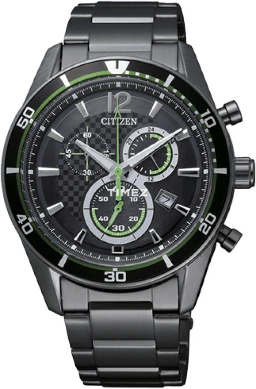 Citizen,Eco-Drive 40mm,40mm,Stainless Steel,Black,Quartz,AT2115,AT2115-52E