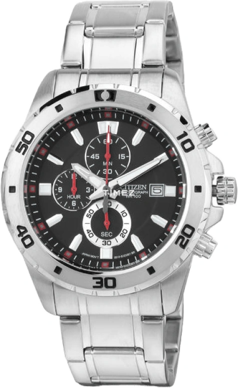 Citizen,Quartz 43mm,43mm,Stainless Steel,Black,Quartz,AN3500,AN3500-53E