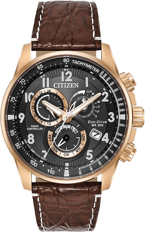 Citizen,Other 43mm,43mm,Stainless Steel,Black,Quartz,AT4133,AT4133-09E