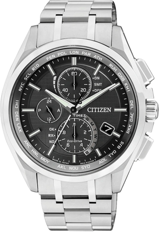 Citizen,Eco-Drive 43mm,43mm,Titanium,Black,Sapphire,AT8050,AT8050-53E