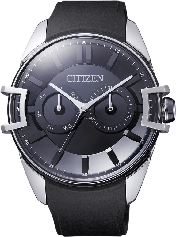 Citizen,Eco-Drive 43mm,43mm,Stainless Steel,Black,Sapphire,Closed,AO9010,AO9010-02E
