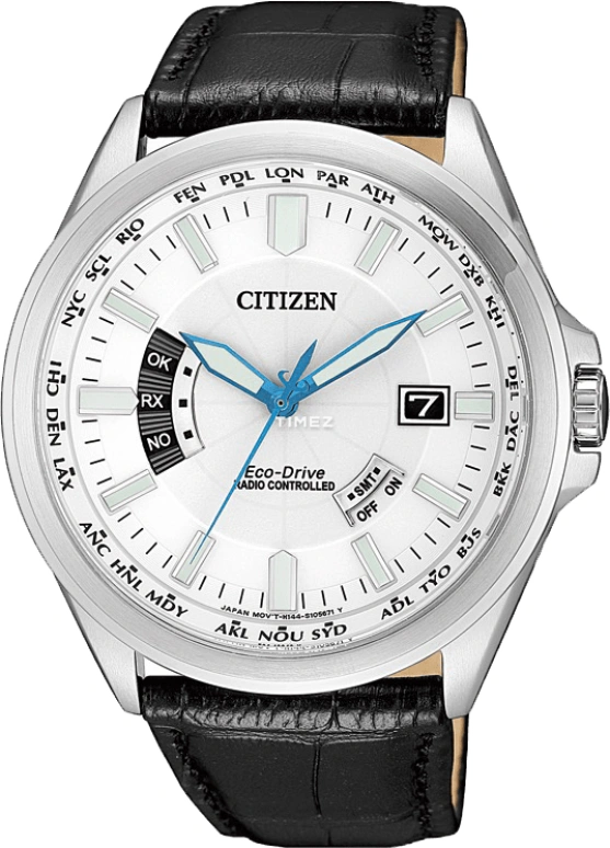 Citizen,Eco-Drive 44mm,44mm,Stainless Steel,White,Quartz,In-house Caliber,Sapphire,CB0180,CB0180-11A
