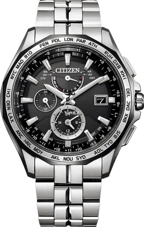 Citizen,Eco-Drive 43mm,43mm,Titanium,Black,Quartz,In-house Caliber,Sapphire,AT9096,AT9096-57E