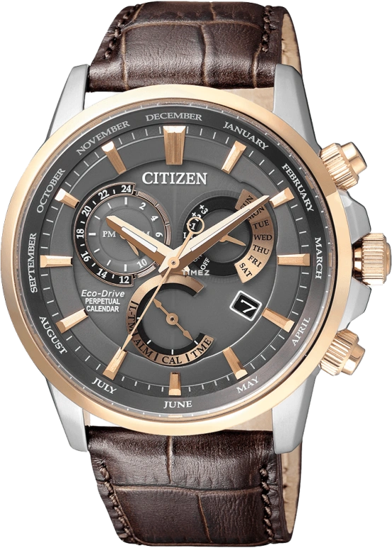 Citizen,Eco-Drive 42mm,42mm,Stainless Steel,Rose Gold,Quartz,In-house Caliber,Sapphire,BL8149,BL8149-18H
