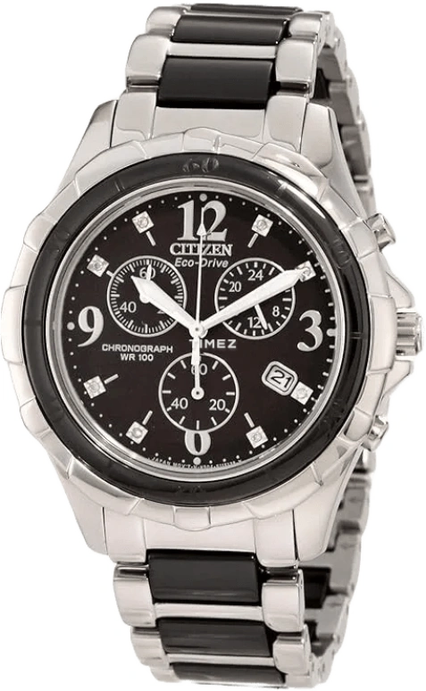 Citizen,Quartz 40mm,40mm,Stainless Steel,Black,Quartz,Chronograph,Day,FB1241,FB1241-53E