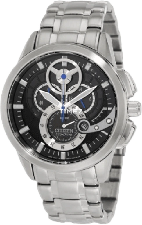 Citizen,Eco-Drive 44mm,44mm,Stainless Steel,Black,Quartz,AT2060,AT2060-52E