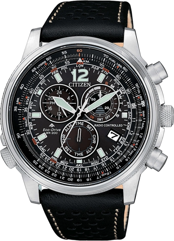 Citizen,Eco-Drive 45mm,45mm,Stainless Steel,Black,Quartz,CB5860,CB5860-19E