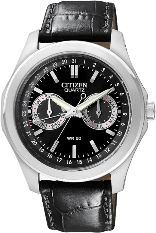Citizen,Quartz 40mm,40mm,Stainless Steel,Black,Quartz,AG0160,AG0160-02E