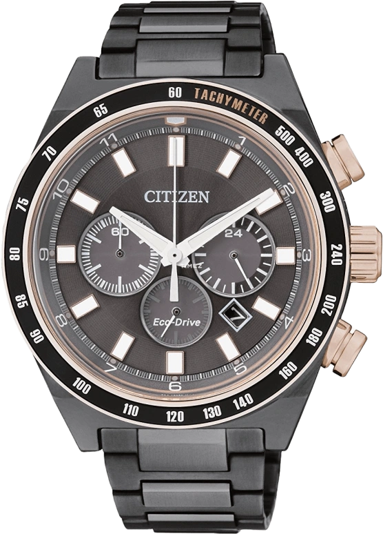 Citizen,Other 42mm,42mm,Stainless Steel,Grey,Quartz,CA4207,CA4207-53H
