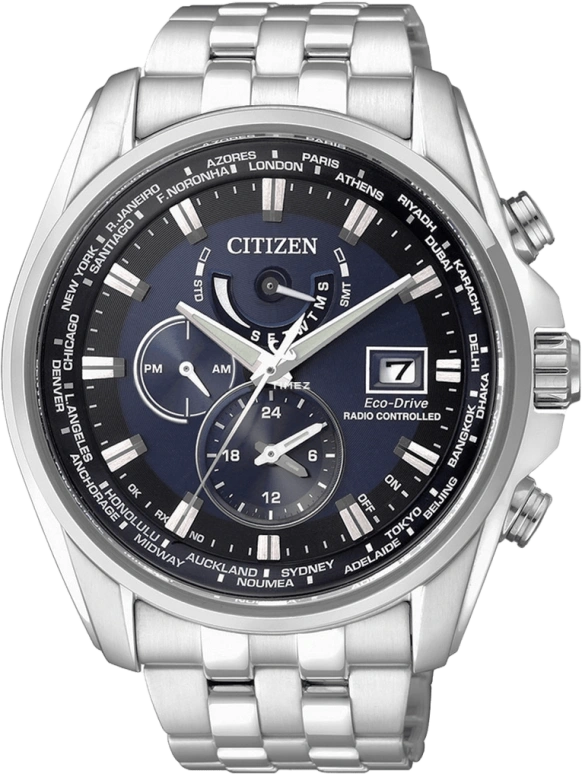 Citizen,Eco-Drive 46mm,46mm,Stainless Steel,Black,Sapphire,Closed,AT9031,AT9031-52L