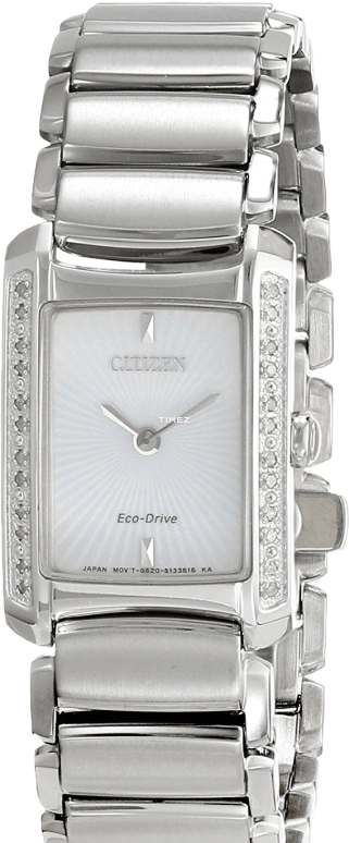 Citizen,Other 20x28mm,20x28mm,Stainless Steel,Silver White,Sapphire,Crystal Glass,Setting,Diamonds,EG2960,EG2960-57A