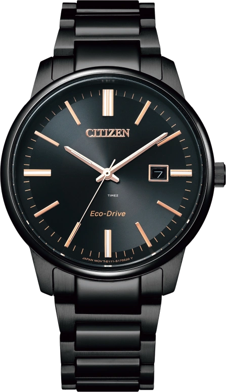 Citizen,Eco-Drive 39mm,39mm,Stainless Steel,Black,Quartz,In-house Caliber,Sapphire,Crystal Glass,BM7527,BM7527-89E