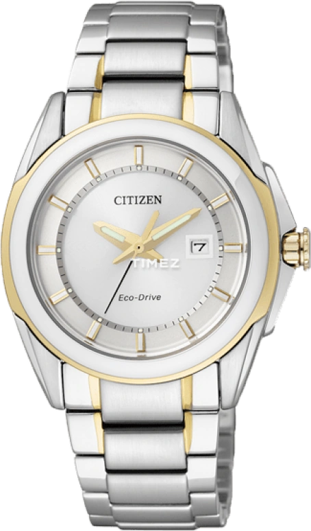 Citizen,Eco-Drive 31mm,31mm,Stainless Steel,White,Quartz,In-house Caliber,Sapphire,Crystal Glass,EW1515,EW1515-51A