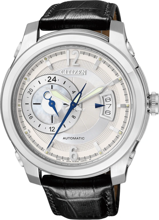 Citizen,Other 44mm,44mm,Stainless Steel,White,Sapphire,Crystal Glass,Mother of Pearl,NP3010,NP3010-00A