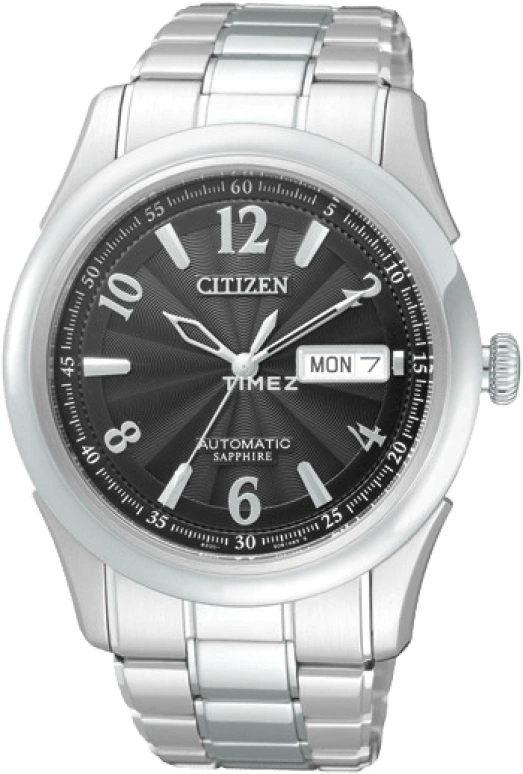 Citizen,Other 40mm,40mm,Stainless Steel,Black,Sapphire,Crystal Glass,Open,NH8310,NH8310-53EB