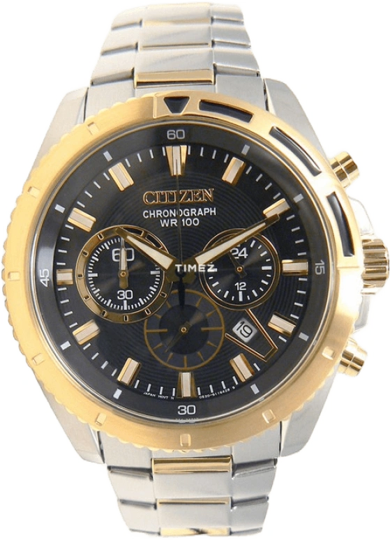 Citizen,Quartz 43mm,43mm,Stainless Steel,Black,Quartz,AN8014,AN8014-54E