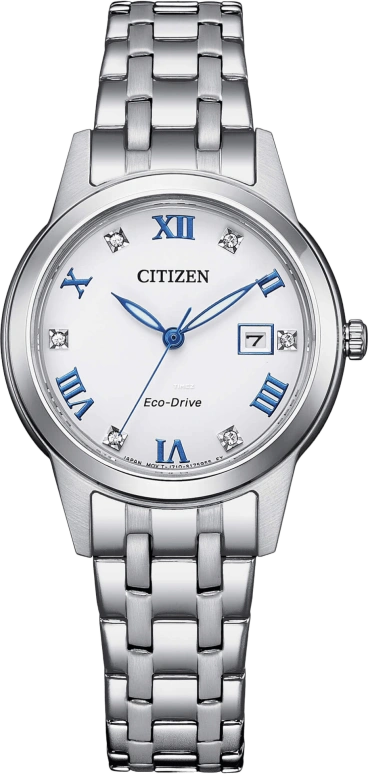 Citizen,Eco-Drive 29mm,29mm,Stainless Steel,White,Quartz,FE1240,FE1240-81A