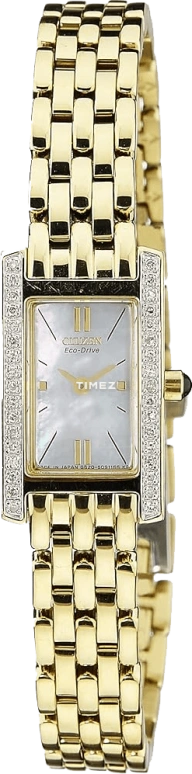 Citizen,Eco-Drive 15.50mm,15.50mm,Stainless Steel,Grey,Quartz,Sapphire,Crystal Glass,Square,EG2682,EG2682-66D