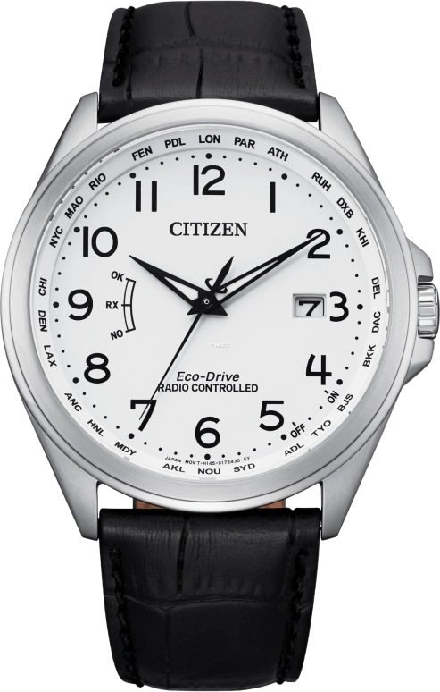 Citizen,Eco-Drive 43mm,43mm,Stainless Steel,White,Quartz,In-house Caliber,Sapphire,CB0250,CB0250-17A