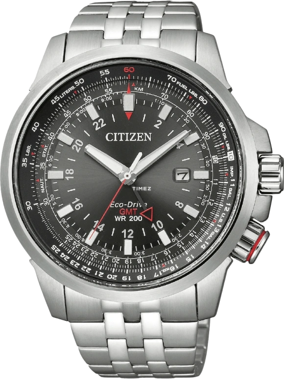 Citizen,Eco-Drive 45mm,45mm,Stainless Steel,Black,Crystal Glass,BJ7071,BJ7071-54E