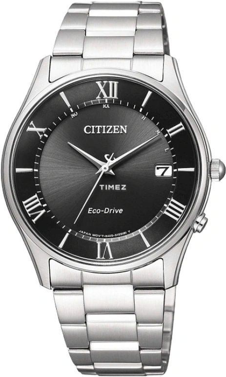 Citizen,Quartz 37.20mm,37.20mm,Stainless Steel,Black,Quartz,AS1060,AS1060-54E