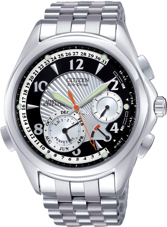 Citizen,Eco-Drive 42mm,42mm,Stainless Steel,Black,Crystal Glass,BL9000,BL9000-83E