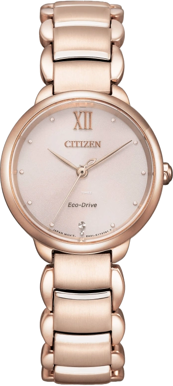 Citizen,Eco-Drive 28mm,28mm,Stainless Steel,Brown,Quartz,EM0922,EM0922-81X