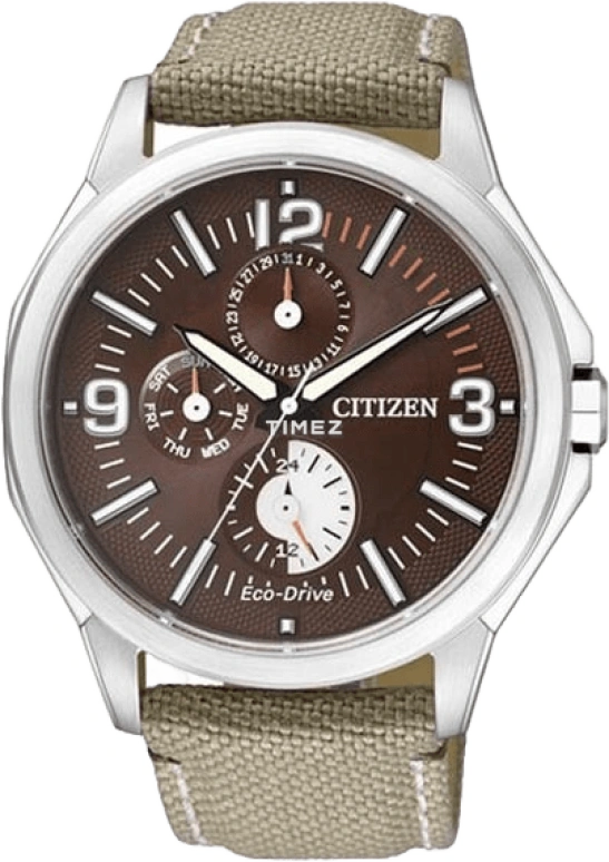Citizen,Eco-Drive 44mm,44mm,Stainless Steel,Coffee,Brown,Quartz,AP4000,AP4000-07W
