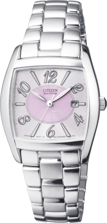 Citizen,Other 27x28mm,27x28mm,Stainless Steel,White,Quartz,In-house Caliber,Crystal Glass,EW0640,EW0640-55X