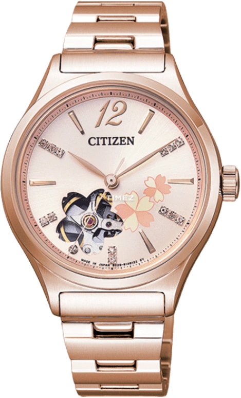Citizen,Other 34mm,34mm,Stainless Steel,White,Automatic,In-house Caliber,Sapphire,Crystal Glass,PC1003,PC1003-66X
