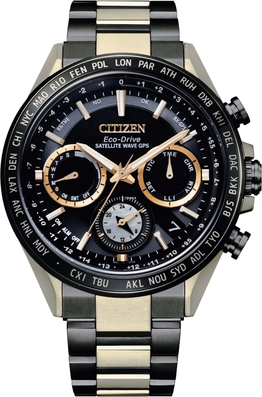 Citizen,Eco-Drive 44mm,44mm,Titanium,Rolesor,Black,Quartz,In-house Caliber,Sapphire,CC4016,CC4016-75E