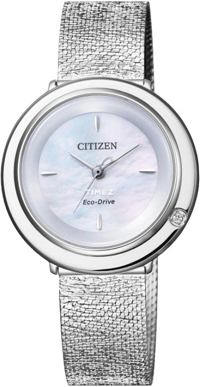 Citizen,Quartz 31.50mm,31.50mm,Stainless Steel,White,Quartz,EM0640,EM0640-91D