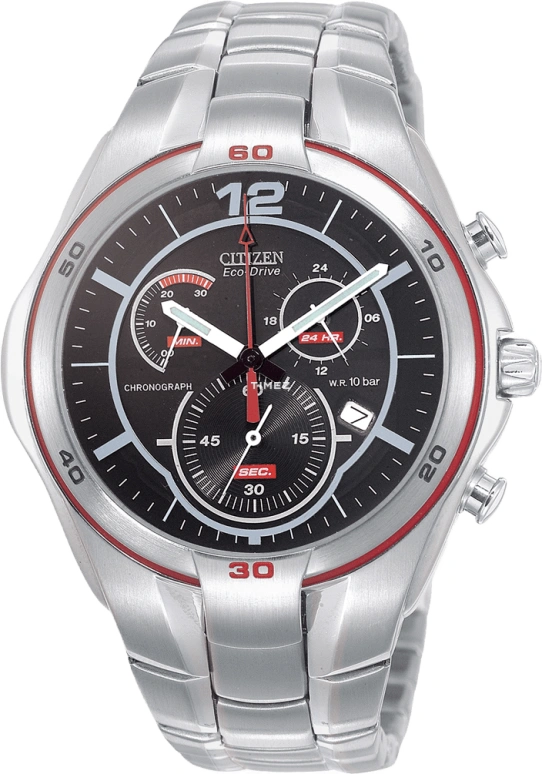 Citizen,Eco-Drive ,Stainless Steel,Black,Quartz,In-house Caliber,Hardlex,Crystal Glass,AT1085,AT1085-57F