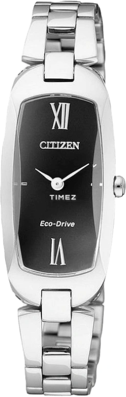 Citizen,Eco-Drive 18x37mm,18x37mm,Stainless Steel,Black,Sapphire,Crystal Glass,Other,Silver,EX1100,EX1100-51E