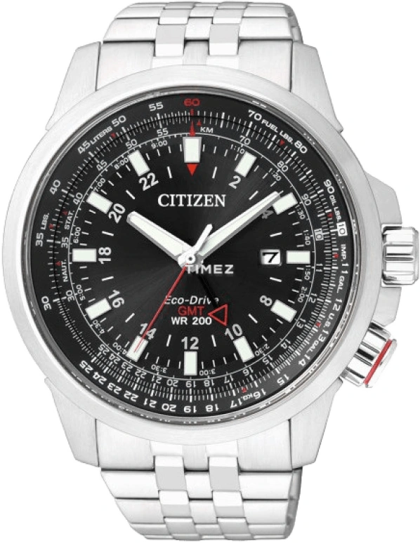 Citizen,Eco-Drive 46.50mm,46.50mm,Stainless Steel,Black,Quartz,BJ7070,BJ7070-57E
