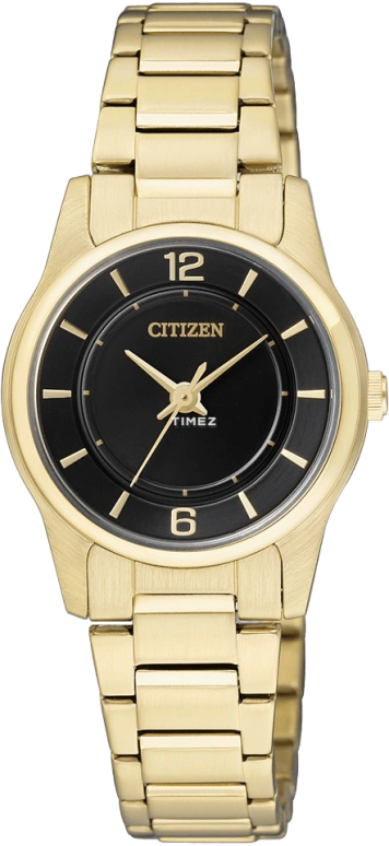 Citizen,Quartz ,Stainless Steel,Black,Quartz,Sapphire,Crystal Glass,Round,ER0182,ER0182-59E