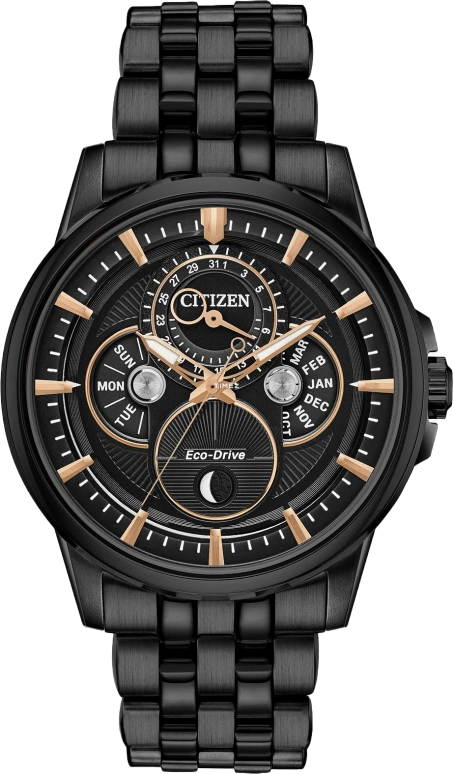 Citizen,Other 44mm,44mm,Stainless Steel,Black,Quartz,BU0057,BU0057-54E