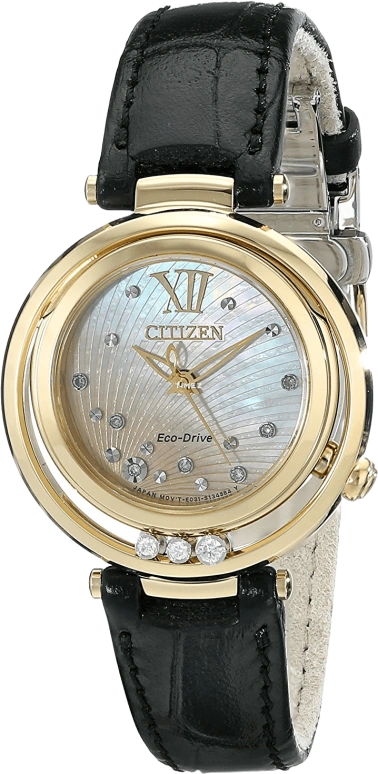 Citizen,Other 30mm,30mm,Stainless Steel,White,Sapphire,Crystal Glass,Mother of Pearl,EM0322,EM0322-02Y