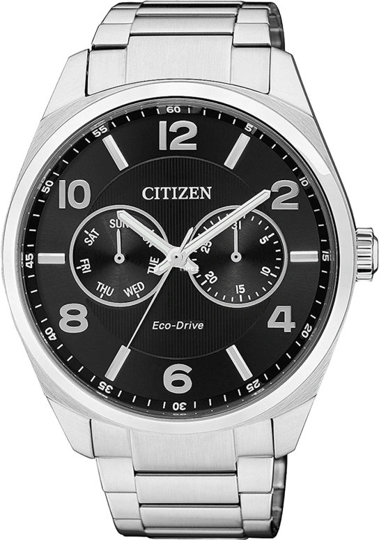 Citizen,Eco-Drive 42.50mm,42.50mm,Stainless Steel,Black,Sapphire,Closed,AO9020,AO9020-50E