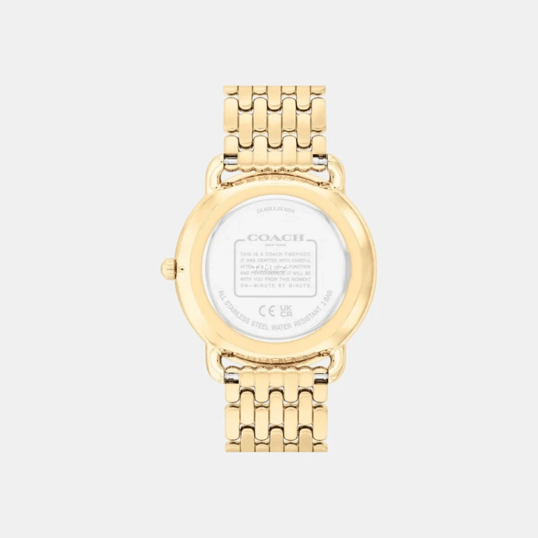 COACH,Elliot 36mm,36mm,Stainless Steel,White,Quartz,Hardlex,Round,14504517